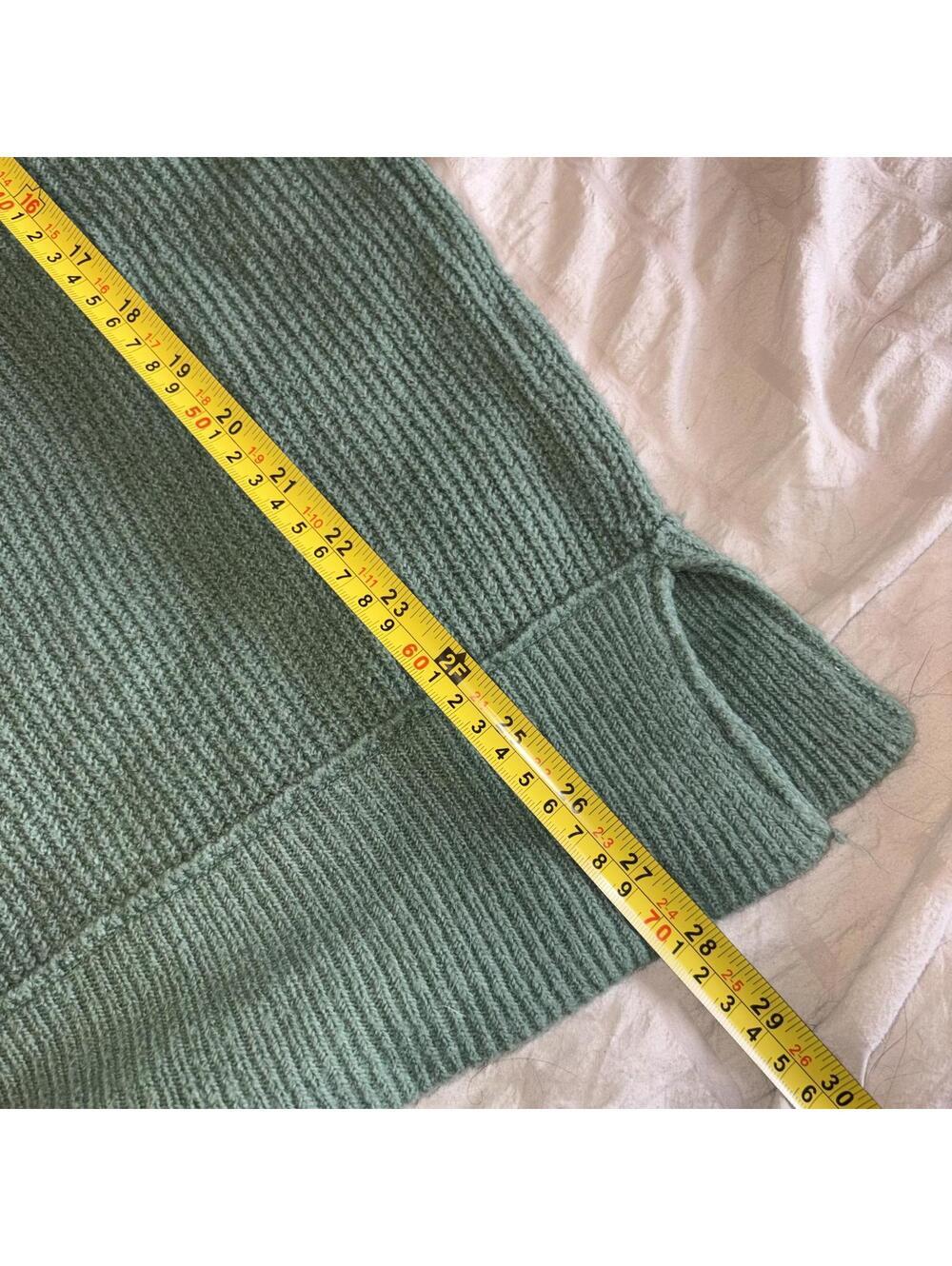 Aerie Cozy Ribbed Knit Crewneck Sweater RN: 54485 In Green, Woman’s Size Small - Picture 5 of 7